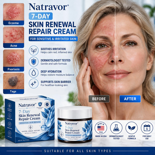 Natravor® 7-Day Skin Renewal Repair Cream — Soothe Itching, Then Restore (Gentle, Pain-Free Skin Repair Formula) 💎